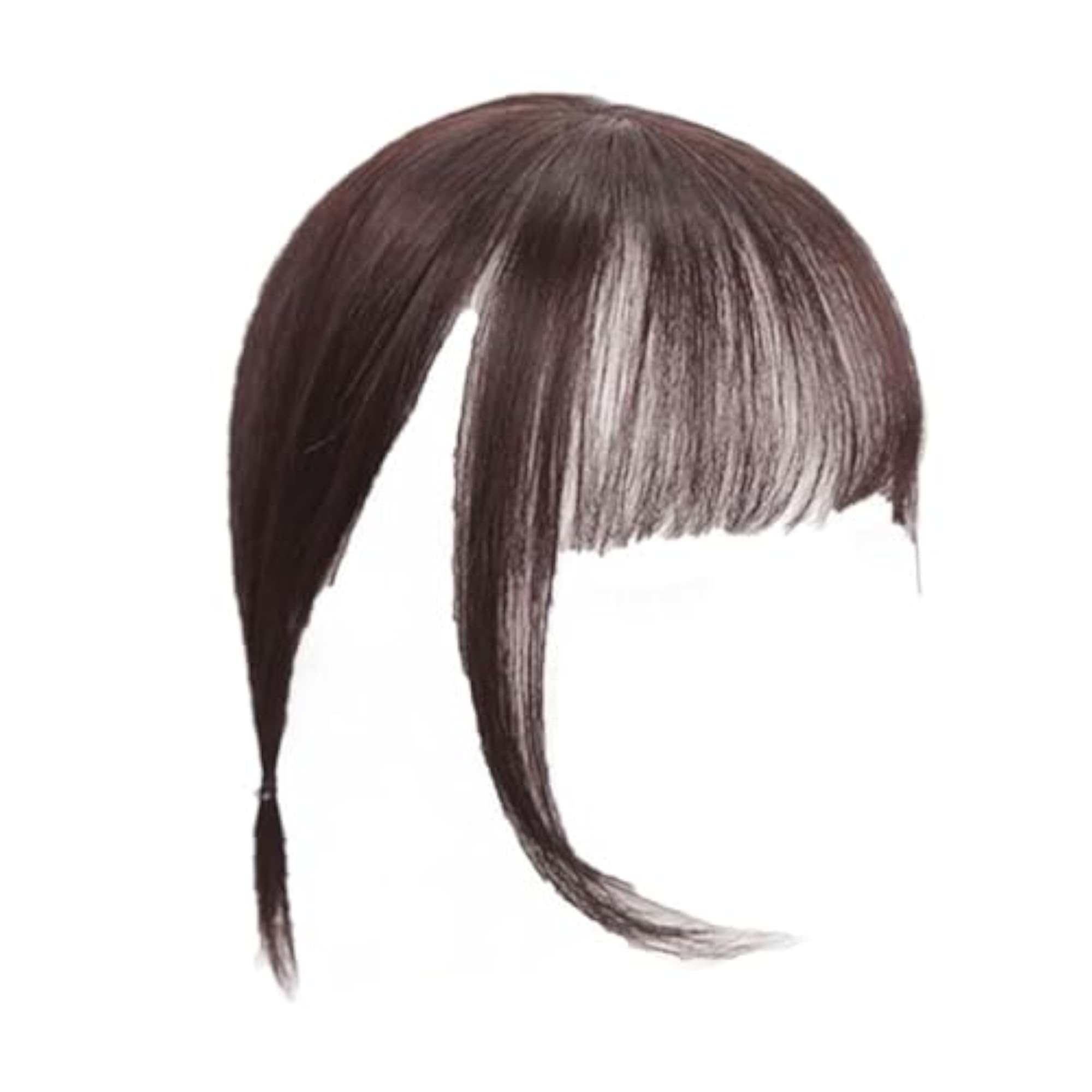Light Brown Clip-In Fringe Bangs Hair Extension for Daily Use